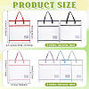 7Pcs 7 Styles PVC Double Layer Storage Tote Bags ABAG-DL0001-02-2