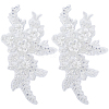 Flower Gauze & Sequin Embroidery Ornament Accessories DIY-WH20081-002A-1