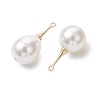 2Pcs 2 Styles Shell Pearl Pendants PALLOY-JF05423-2
