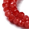 Baking Painted Imitation Jade Glass Bead Strands X-DGLA-A034-J6MM-A32-3