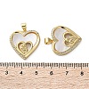 Brass Micro Pave Cubic Zirconia Pendants KK-U070-04E-G-3