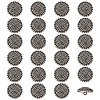 24Pcs Alloy Shank Buttons BUTT-FG0001-44-1