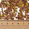 Spray Painted Glass Seed Beads SEED-F005-04A-01-4