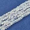 Glass Beads Strands GF4mmC28-AB-1