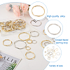 Yilisi 48Pcs 8 Style Alloy Linking Rings FIND-YS0001-12-4