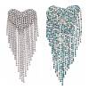 2pcs 2 color Zinc Alloy Rhinestone Cup Chain Shoulder Knot DIY-NB0006-56-1