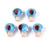 Handmade Lampwork Bumpy Beads LAMP-T022-06C-1
