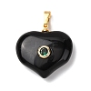 Natural Obsidian Pendants G-B188-02G-05-1