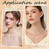 6Pcs Brass Micro Pave Cubic Zirconia Pendants KK-BBC0027-33-5