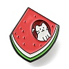 Cartoon Fruit with Cat Enamel Pins JEWB-F031-01A-1