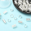 200Pcs 5 Styles Iron Hair Coil Cuffs AJEW-SC0003-88-5