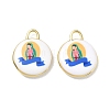 Printed Brass Pendants KK-CBAF9BC-11G-03-1