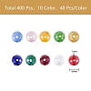 400Pcs 10 Colors Electroplate Glass Beads Strands EGLA-SZ0001-12-4
