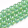 Electroplate Transparent Glass Beads Strands GLAA-T032-T8mm-AB17-1