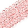 Transparent Baking Paint Glass Beads X1-DGLA-A034-T8mm-D10-1