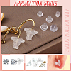 50Pcs Brass Ear Nuts KK-WR0001-78P-5