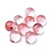 Cherry Quartz Glass Cabochons G-P393-R58-4MM-1