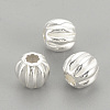925 Sterling Silver Corrugated Beads LS-STER-S002-14-6mm-1