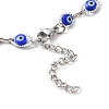 Evil Eye Plastic Link Chain Necklace NJEW-H169-03P-02-3