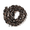 Natural Obsidian Beads Strands LS-G-P497-01A-15-4