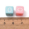 Opaque Acrylic European Beads AC-CBA7A73-01O-3