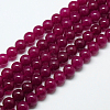 Natural Malaysia Jade Bead Strands G-M101-6mm-08-3