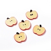 Opaque Resin Fruit Pendants RESI-H144-09-3