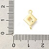 Rack Plating Brass Clear Cubic Zirconia Connector Charms KK-S396-06F-3