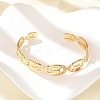 304 Stainless Steel Cuff Bangles for Women BJEW-B120-04G-01-3