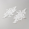 Flower Shape Cloth Embroidery Applqiues PATC-WH0012-49-2