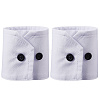 Removable Cotton Wrist Cuffs with Resin Button AJEW-WH20077-020C-1