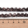 Dyed Natural Sesame Jasper Beads Strands G-T139-8mm-47D-5