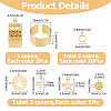 Star & Lightning Charms Stainless Steel Open Cuff Ring DIY Making Kit DIY-FI0001-07-2