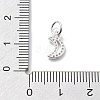 925 Sterling Silver Cubic Zirconia Pendants STER-Q001-02S-01-3