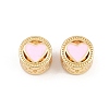 Alloy Enamel European Beads AL-CBAC2D3-22G-01-1