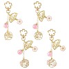 Alloy Enamel Pendant Keychains HJEW-FS00052-01-2