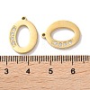 Real 14K Gold Plated 304 Stainless Steel Pendants STAS-L022-157G-O-3