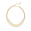 Rhombus Hollow Diamond 304 Stainless Steel Choker Necklaces FS-WGEDF7A-01-5