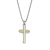 201 Stainless Steel Pendant Necklaces NJEW-C034-43A-AS-1