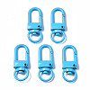 Spray Painted Eco-Friendly Alloy Swivel Snap Hooks Clasps PALLOY-T080-02Q-NR-1