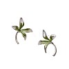 Brass Enamel Stud Earrings for Women WG869AA-01-2