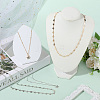 2 Sets 2 Colors Alloy Crystal Rhinestone Star Link Chain Necklace Sets NJEW-SC0001-54-3