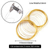 300 Circles 3 Colors Carbon Steel Memory Wire TWIR-FW0001-02-3
