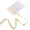 25 Yards 5 Colors Polycotton(Polyester Cotton) Ribbon OCOR-TAC0030-02B-2