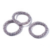 Faceted Transparent Glass Beads Stretch Bracelets BJEW-S144-002B-04-4
