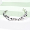Retro 316 Surgical Stainless Steel Cuff Bangles BJEW-C142-06AS-2