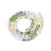 Electroplate Imitation Jade & Opaque & Transparent Glass Beads Strands EGLA-Q135-4x6MM-01E-3