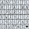 PET Plastic Hollow Out Drawing Painting Stencils Templates Sets DIY-WH0453-97A-1