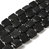 Natural Black Stone Beads Strands LS-G-L596-A11-01-1
