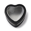 Tinplate Iron Heart Shaped Candle Tins CON-NH0001-01D-1